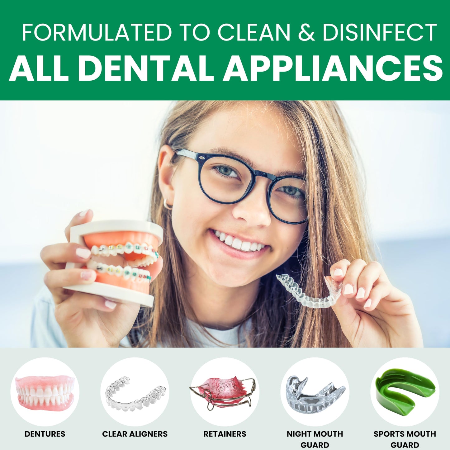 Protech Denture Cleaner Foils – 7g (3-Month Supply) for Dentures & Retainers
