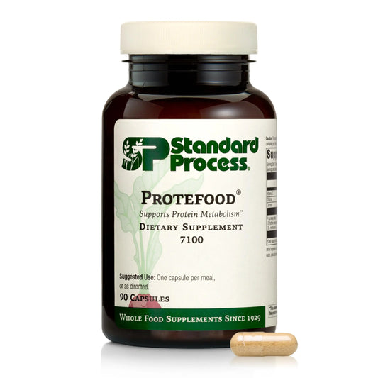 Protefood by Standard Process – Protein Metabolism & Bone Health Support (90 Capsules) BritishVita | Premium UK Vitamins & Wellness Supplements