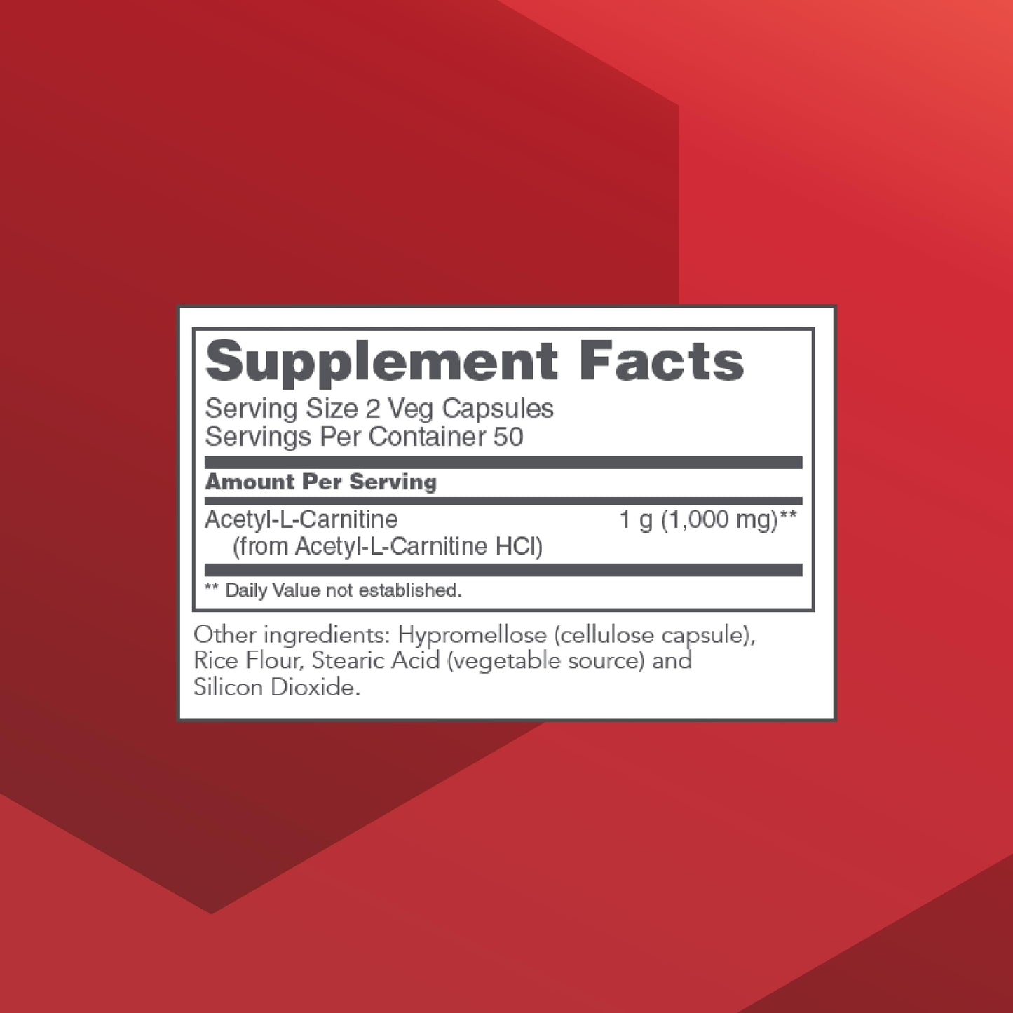 Protocol Acetyl-L-Carnitine 500mg – Energy, Nerve & Brain Support – 100 Veg Caps