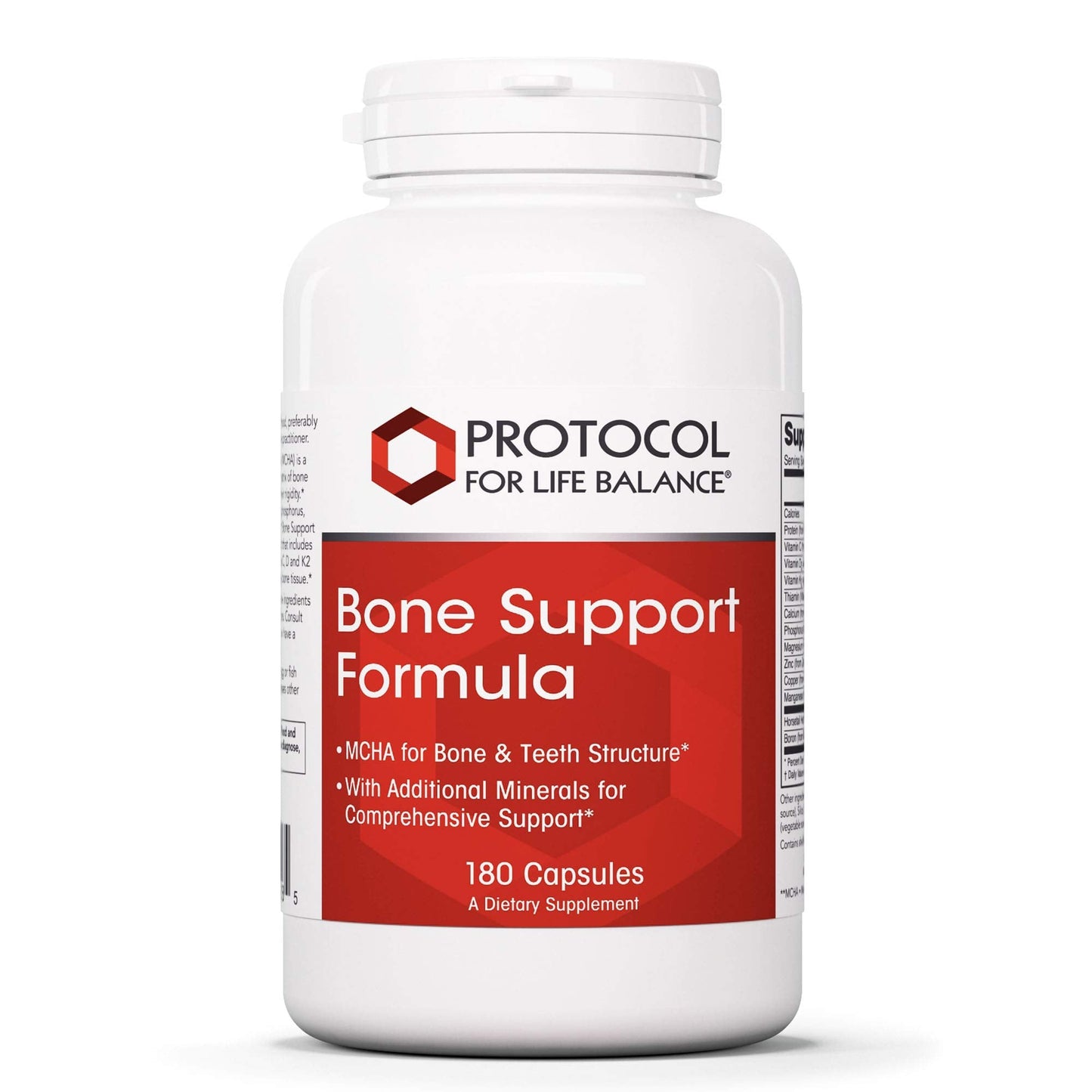 Protocol Bone Support Formula - Bone Strength & Density* | 180 Caps | Dairy & Soy Free