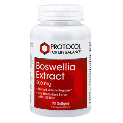 Protocol Boswellia Extract 500 mg – Boswellia Supplement with MCT Oil Base | 90 Softgels