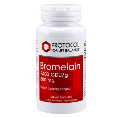 Protocol Bromelain 500mg Capsules – Protein Digestive Enzyme for Healthy Digestion – Vegan & Kosher | 90 Veg Capsules