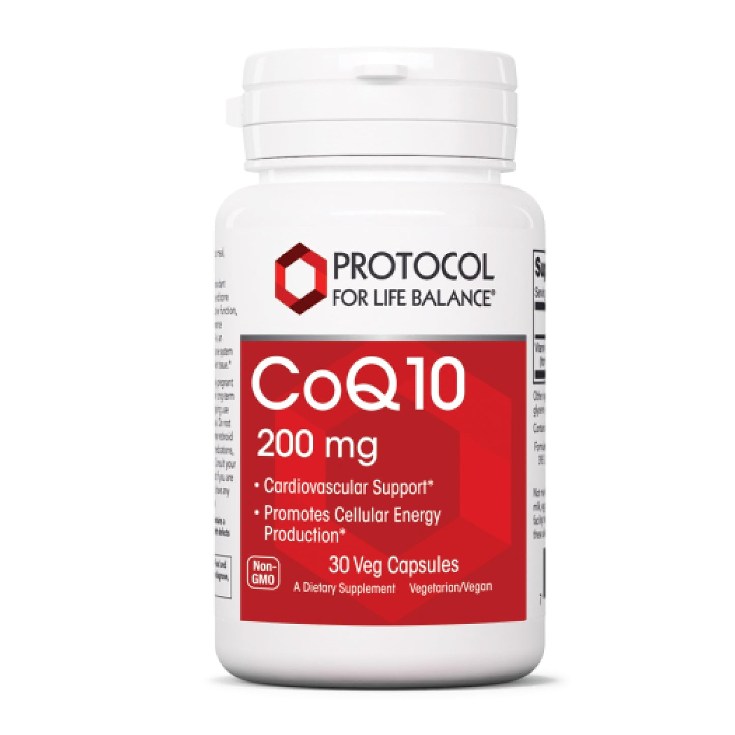 Protocol CoQ10 200 mg | Heart Health Support | Vegan & Non-GMO | 30 Veg Capsules
