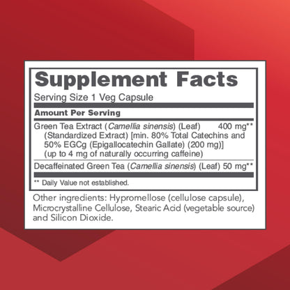 Protocol EGCG 200 mg – Green Tea Extract with 200 mg EGCG | Kosher & Vegan | 90 Veg Capsules