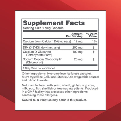 PROTOCOL FOR LIFE BALANCE DIM 200 Plus CDG - 200mg Calcium & DIM Supplement - 90 Veg Caps | Non-GMO & Kosher