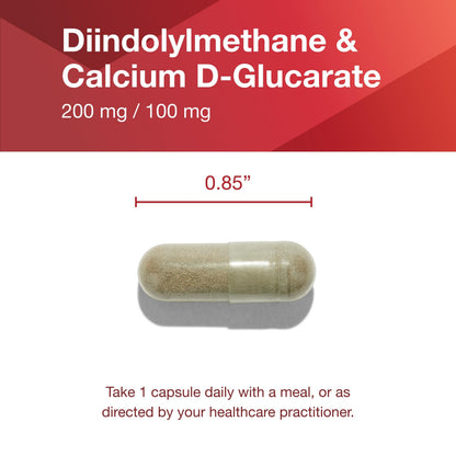 PROTOCOL FOR LIFE BALANCE DIM 200 Plus CDG - 200mg Calcium & DIM Supplement - 90 Veg Caps | Non-GMO & Kosher