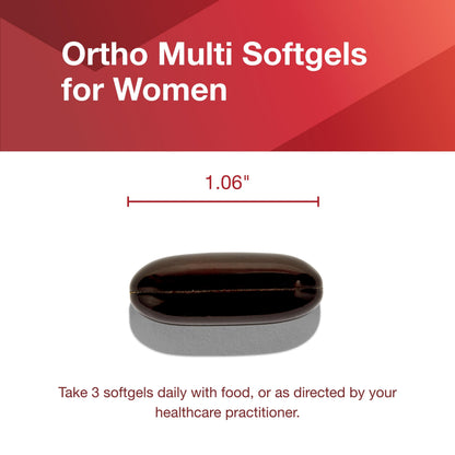 Ortho Multi Softgels for Women – Multivitamin with Cranberry, Green Tea & Evening Primrose – Egg Free & Halal | 90 Softgels | Protocol For Life Balance