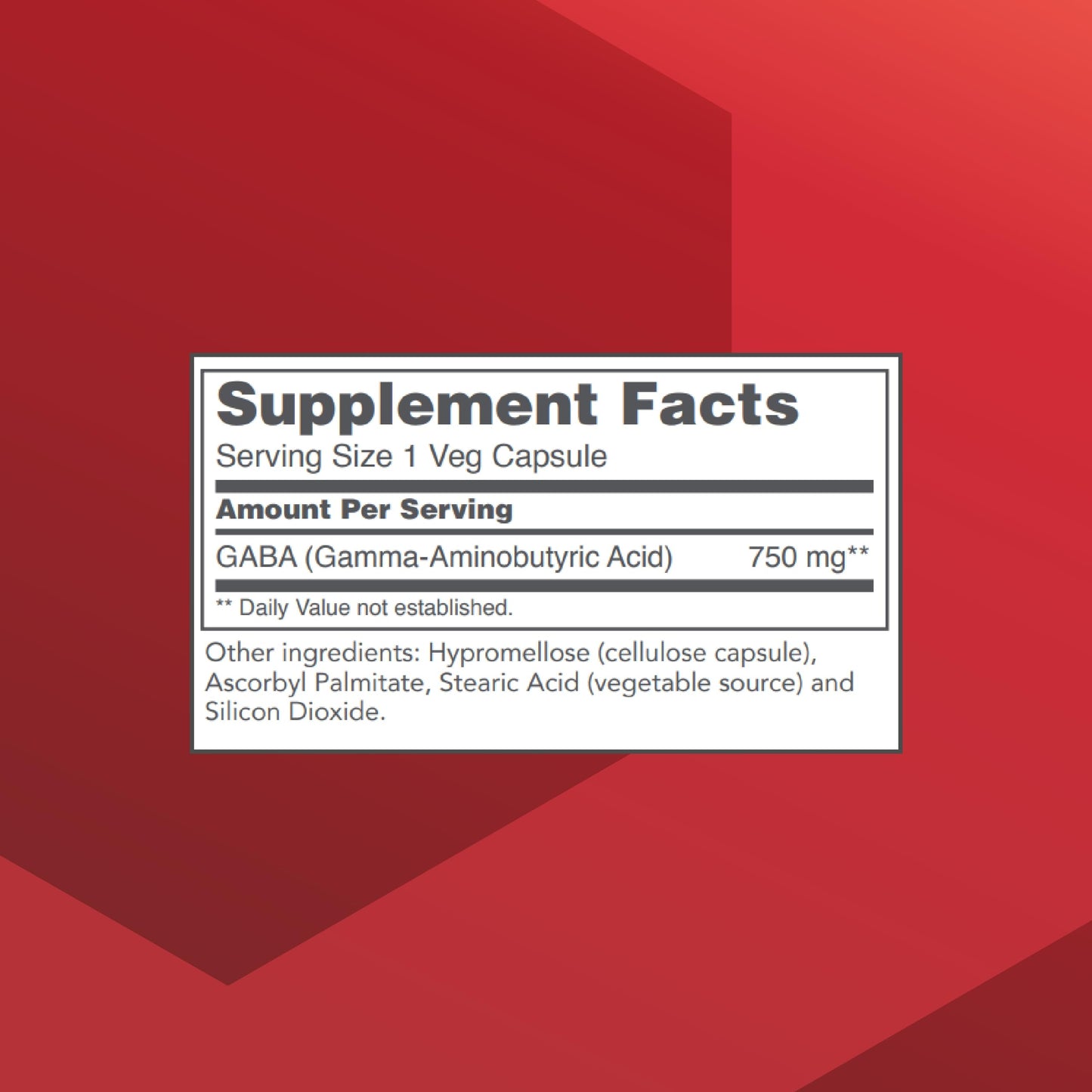GABA 750mg - Normal Cognition | 120 Veg Caps | Protocol for Life Balance