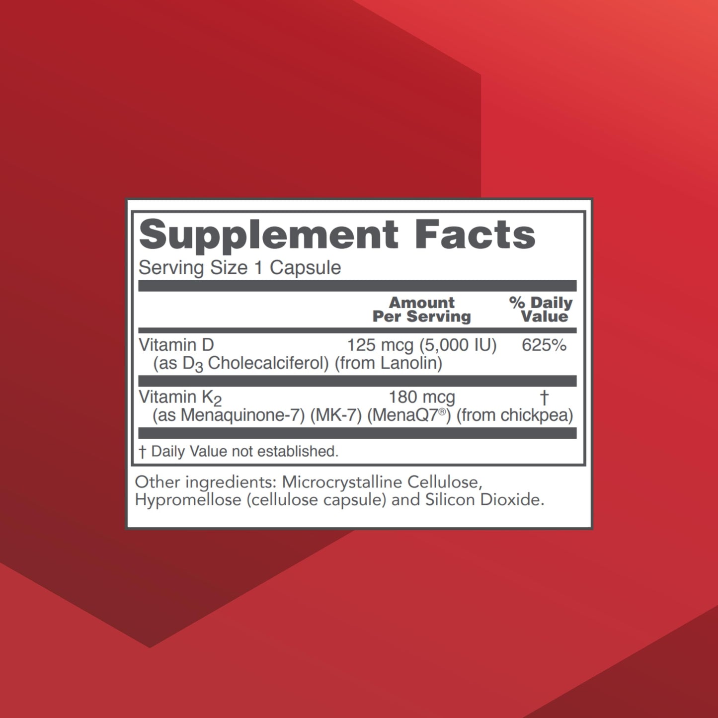 Protocol For Life Balance K2 MK-7 & D3 – Bone Health & Vascular Support, 60 Veg Capsules