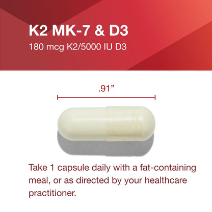 Protocol For Life Balance K2 MK-7 & D3 – Bone Health & Vascular Support, 60 Veg Capsules