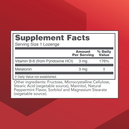 Protocol For Life Balance Melatonin 3mg Chewable Lozenges – Sleep Support for Adults, 120 Count, Kosher