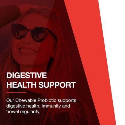 Probiotic Chewables 2B CFU - Digestive Immune Support | Halal & Vegan