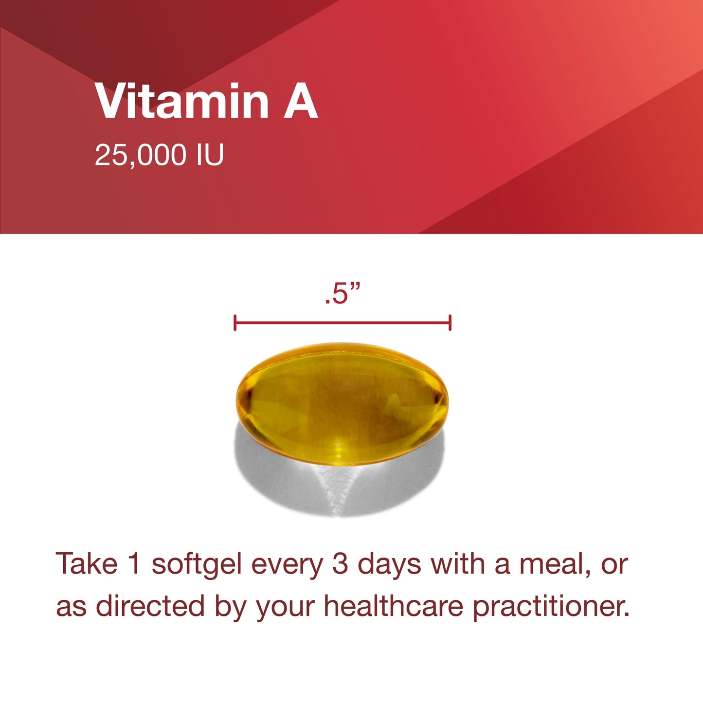 Vitamin A 25,000 IU - Eye & Immune Health | Protocol For Life Balance | 100 Softgels (2-Pack)
