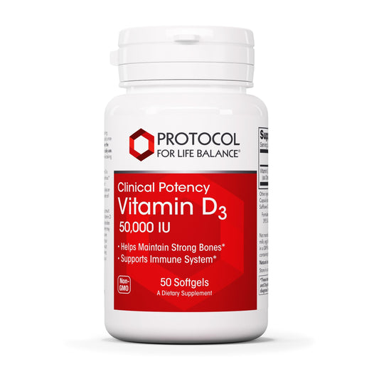 Protocol For Life Balance Vitamin D3 50,000 IU – Immune & Bone Health (50 Softgels) BritishVita | Premium UK Vitamins & Wellness Supplements