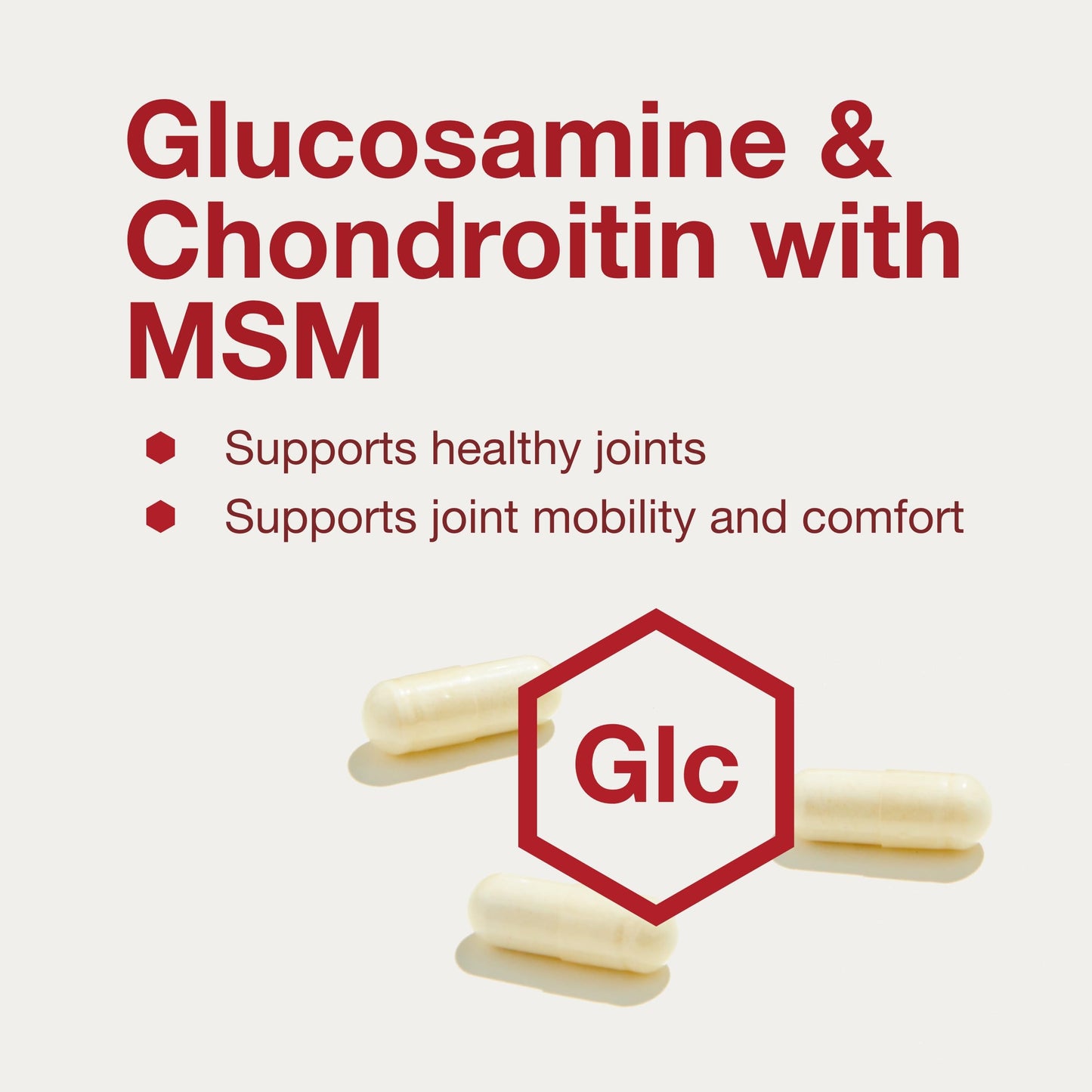 Protocol Glucosamine & Chondroitin with MSM - Joint Support* - 90 Veg Caps - Non-GMO & Dairy Free