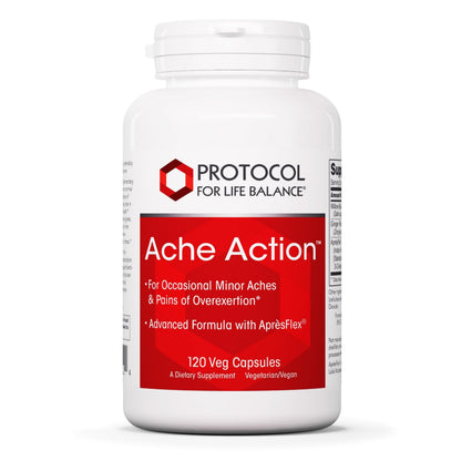 Ache Action Joint Supplement for Women & Men | Protocol For Life Balance | 120 Veg Caps