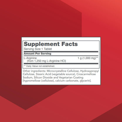 PROTOCOL FOR LIFE BALANCE L-Arginine 1,000mg - Amino Acid - Urea Detox - Protein Protection - 120 Veg Caps