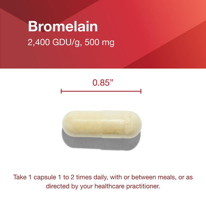 Protocol Bromelain 500mg Capsules – Protein Digestive Enzyme for Healthy Digestion – Vegan & Kosher | 90 Veg Capsules