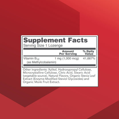 Protocol for Life Balance Methyl B12 1,000mcg – Brain Health & Nervous System Support – Kosher, Halal & Vegan | 100 Lozenges