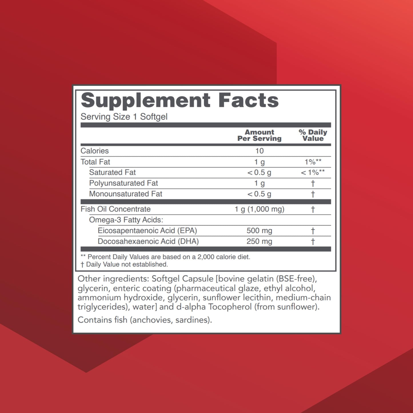PROTOCOL FOR LIFE BALANCE Ultra Omega-3 500mg EPA/250mg DHA – Fish Oil for Brain & Heart Health, Non-GMO & Halal, 90 Softgels