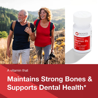 Vitamin D3 10,000 IU – Immune Support & Bone Health (Pack of 2) | Protocol For Life Balance