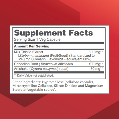 Milk Thistle Extract 300 mg - Liver Support* | 90 Veg Caps - Vegan & Kosher