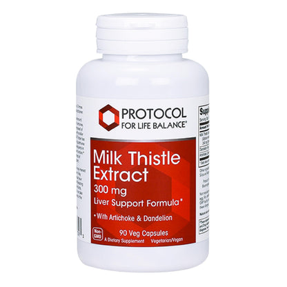 Milk Thistle Extract 300 mg - Liver Support* | 90 Veg Caps - Vegan & Kosher