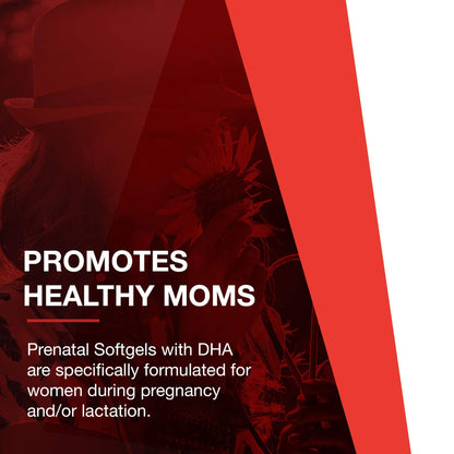 Protocol Pre-Natal DHA Multivitamin - 250 mg DHA - Halal & Dairy Free - 90 Softgels