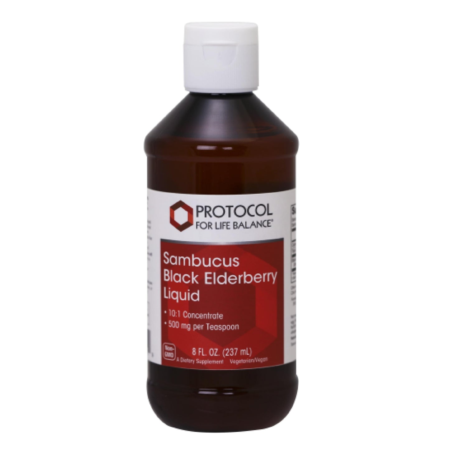 Protocol Sambucus Black Elderberry Liquid - 500 mg - Non-GMO, Kosher & Vegan | 8 fl oz