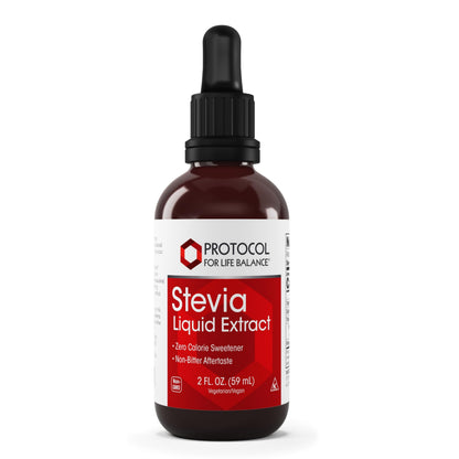 Protocol Stevia Liquid Extract - Zero-Calorie Herb-Based Sweetener - 2 fl oz