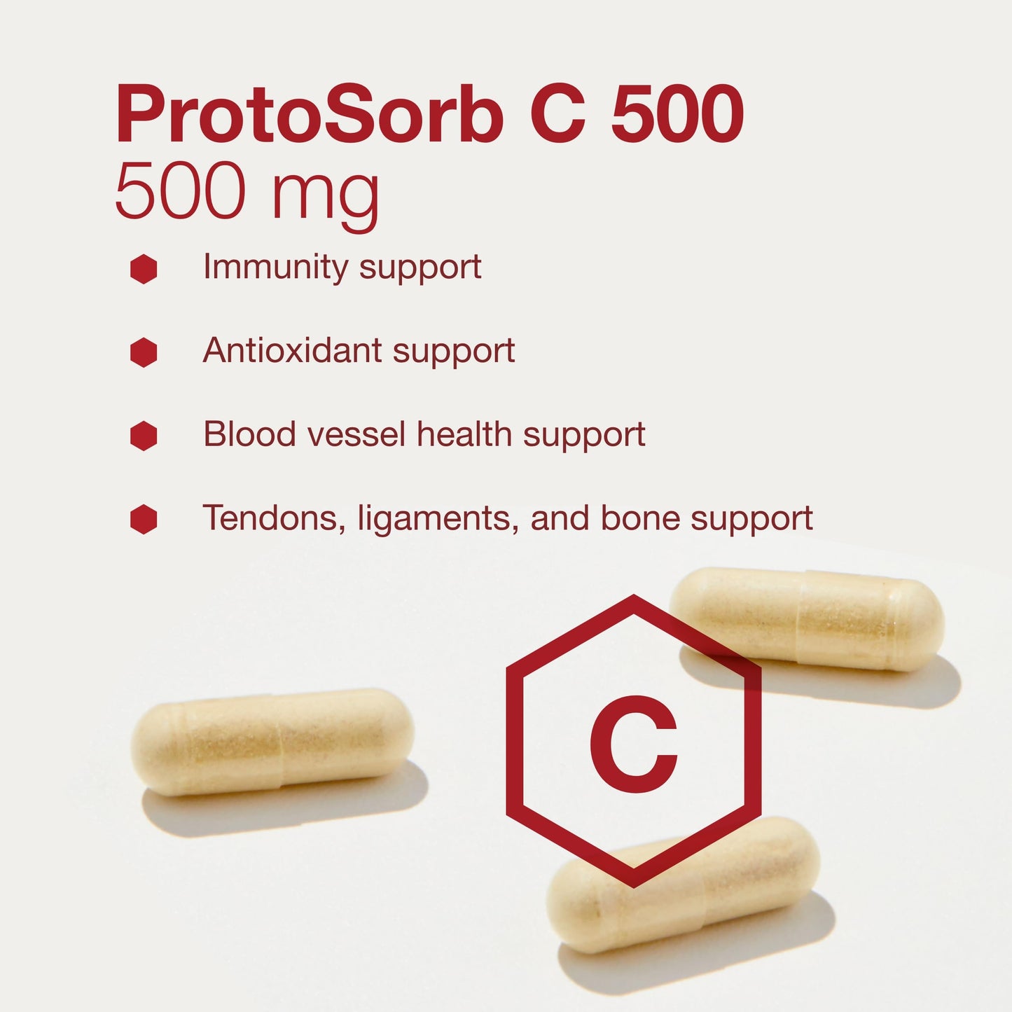 Protocol Protosorb C 500 - Highly Absorbable Vitamin C - for Immune System & Bone Health Supplement* - with Alpha-Lipoic Acid - Buffered, Non-Acidic Vitamin C - 100 Veg Caps