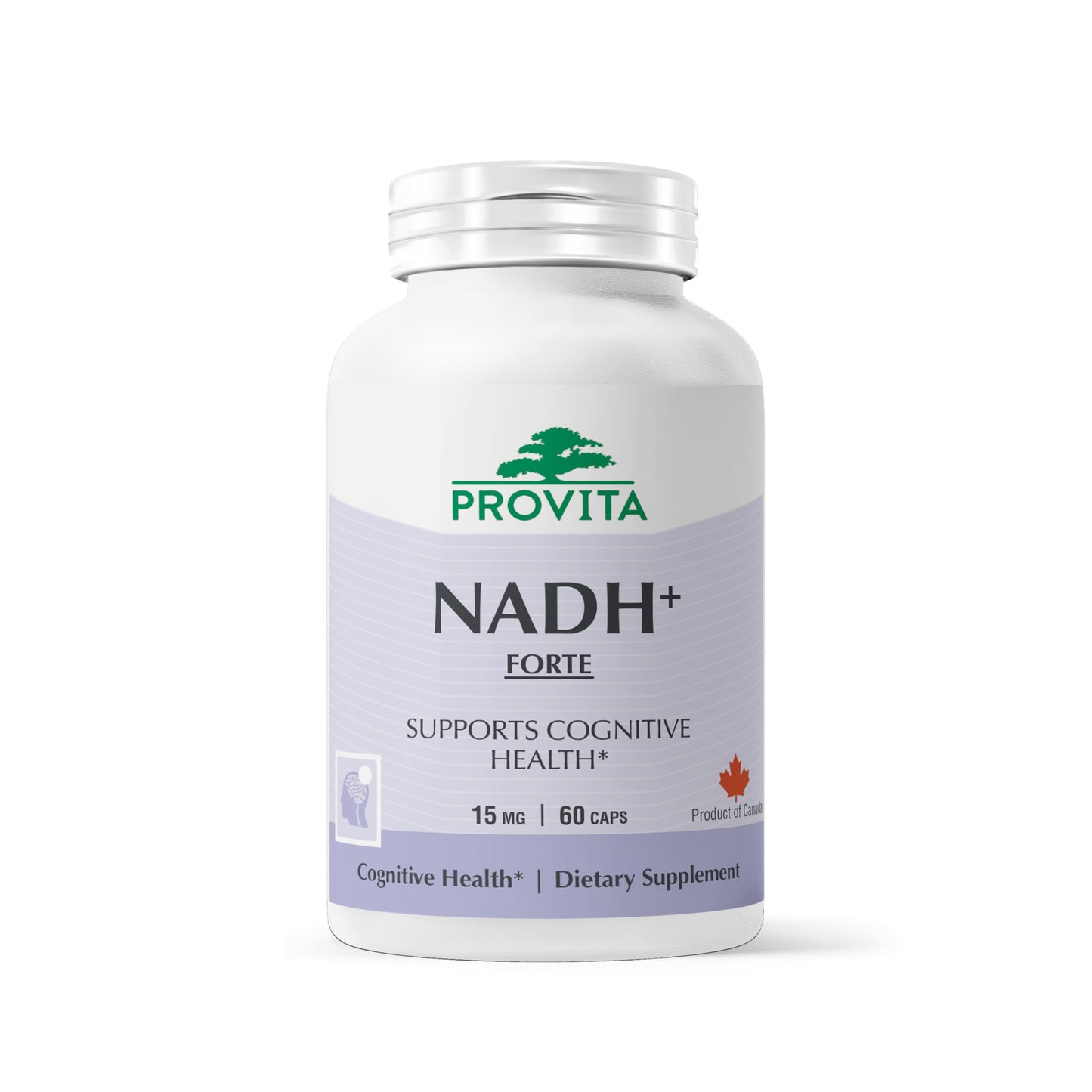 PROVITA NADH+ Forte – NADH, CoQ10 & Chlorophyll for Energy, Focus & Brain Health | Vegan Capsules