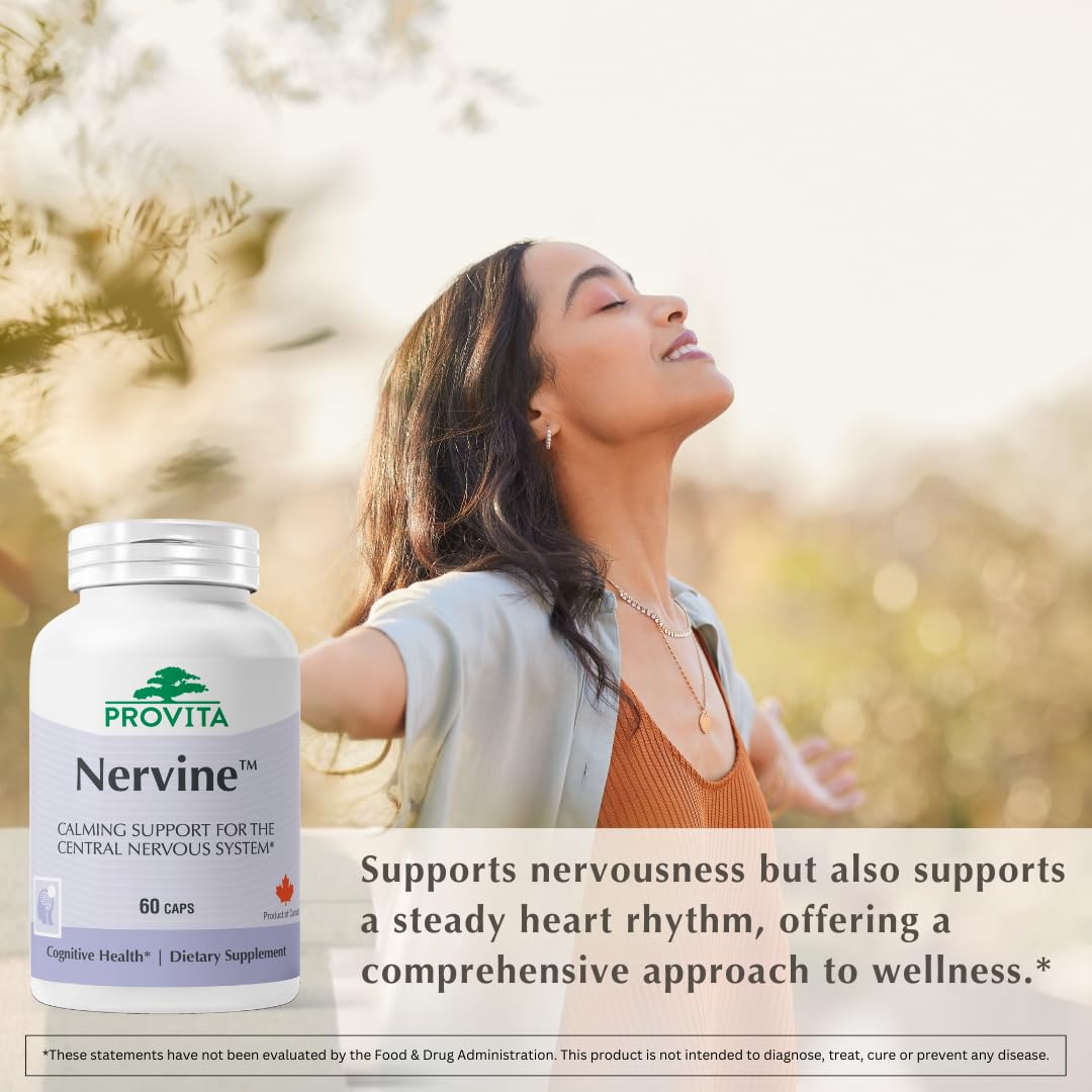 PROVITA Nervine | Natural Relaxation & Nervous System Support | 60 Veg Capsules