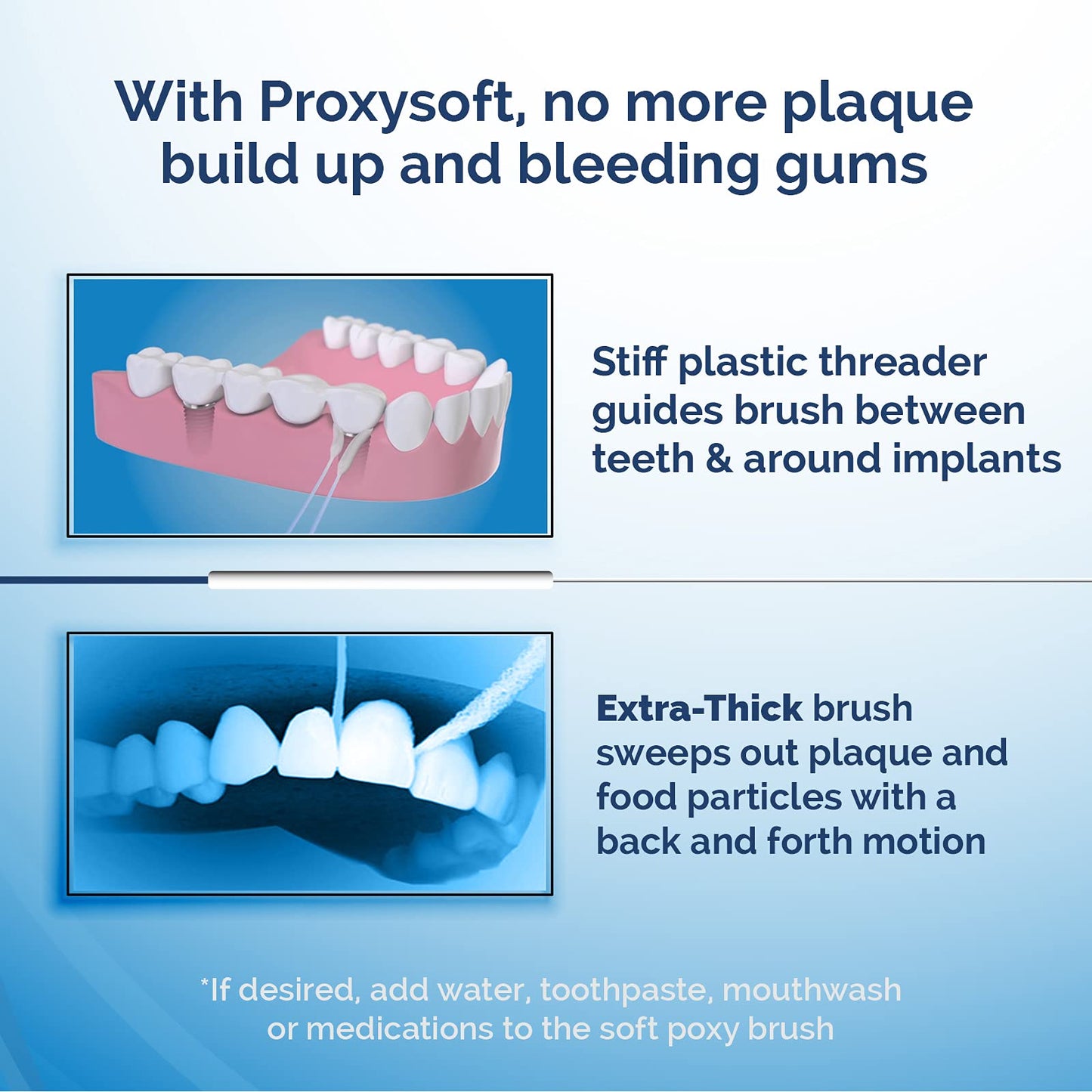 ProxySoft 3-in-1 Floss - 2pk (200 Strands) | Orthodontic Dental Floss for Braces
