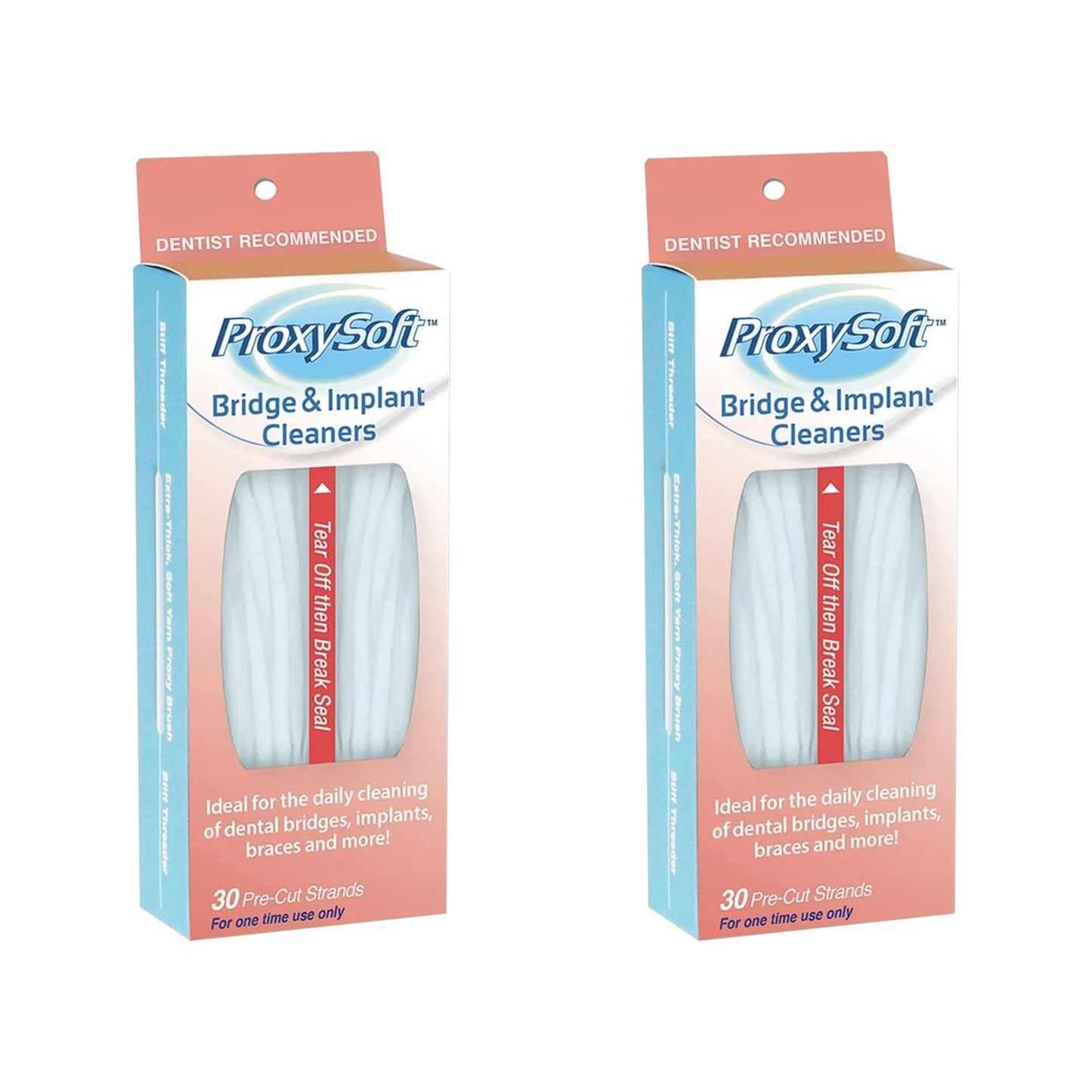 Proxysoft Dental Floss for Bridges & Implants – 2 Packs