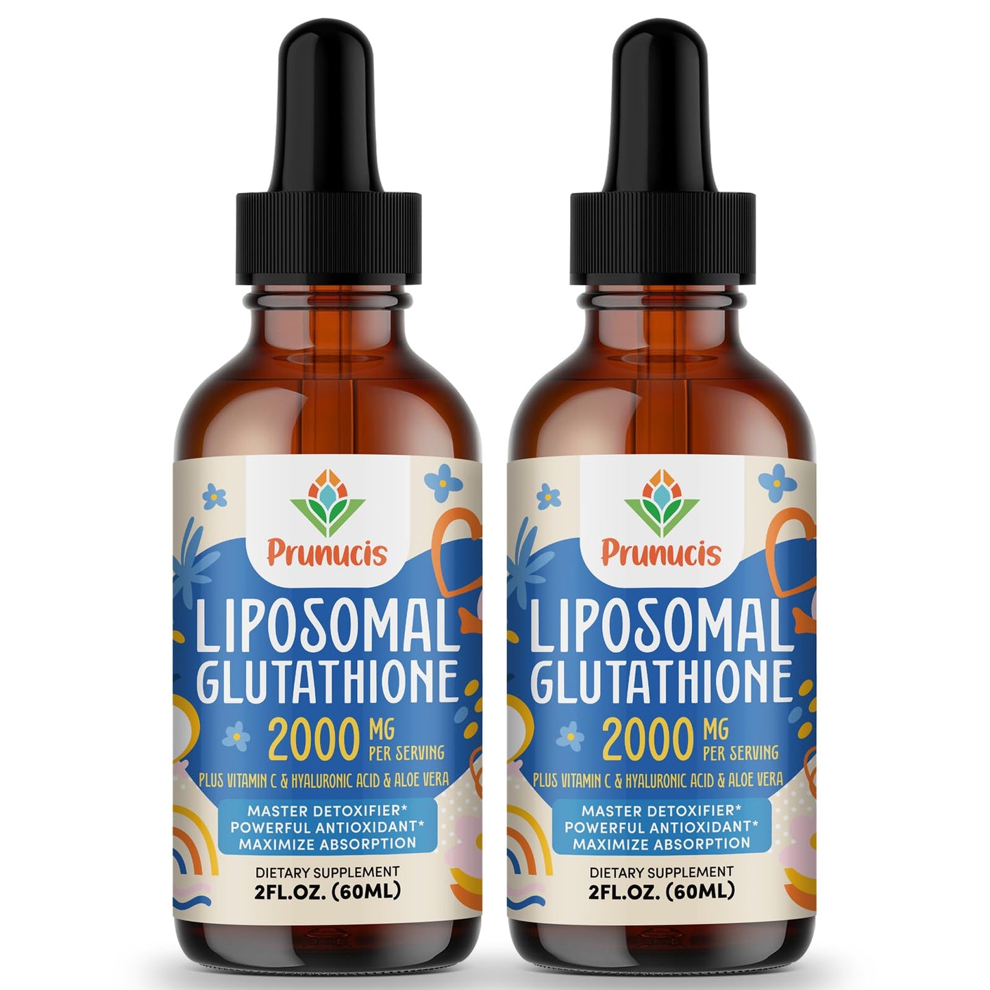 Prunucis 2000MG Liposomal Glutathione Liquid – 98% Absorption, Vegan, 4 oz