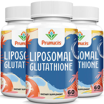 Prunucis 2400MG Liposomal Glutathione with Vitamin C, Milk Thistle & Alpha-Lipoic Acid — 180 Softgels
