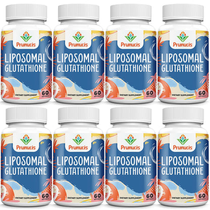 Prunucis 2400MG Liposomal Glutathione — Vitamin C, Milk Thistle, Alpha-Lipoic Acid, 480 Softgels