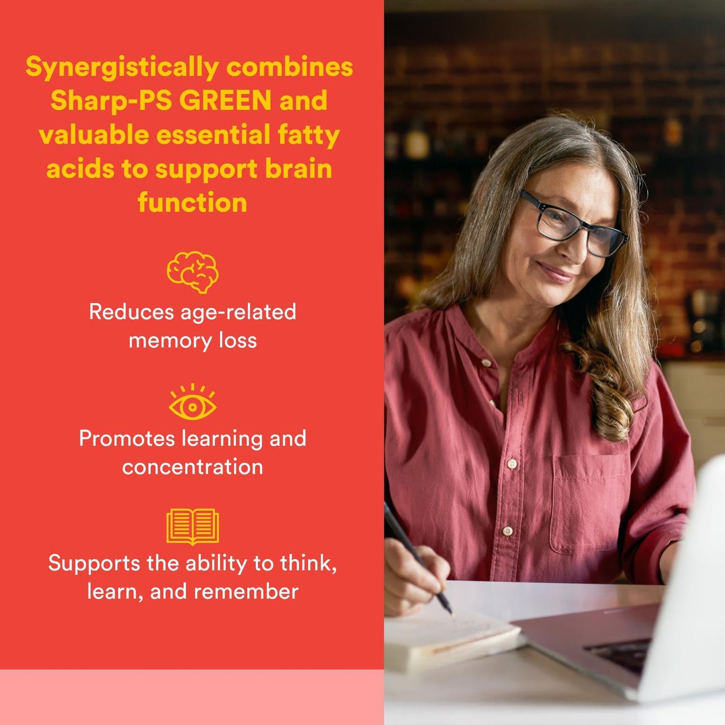 Natural Factors PS-IQ Memory 25mg | Brain Support, 60 Soft Gels