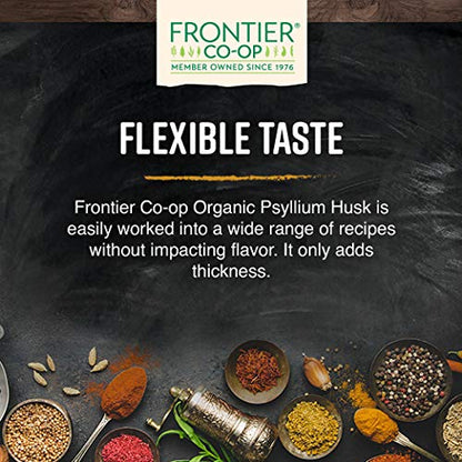 Frontier Co-op Organic Psyllium Husk 1lb – Whole Husk, Organic & Kosher
