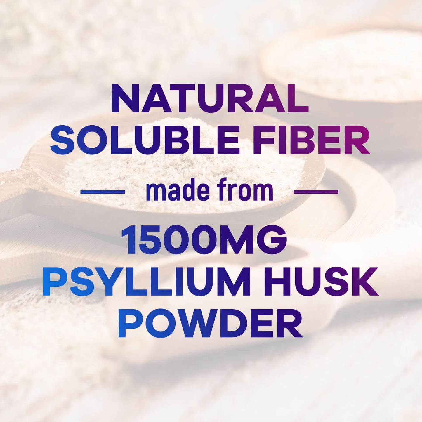 Psyllium Husk Fiber 1500mg – Vegan Prebiotic, Sugar-Free & Gluten-Free | 120 Capsules