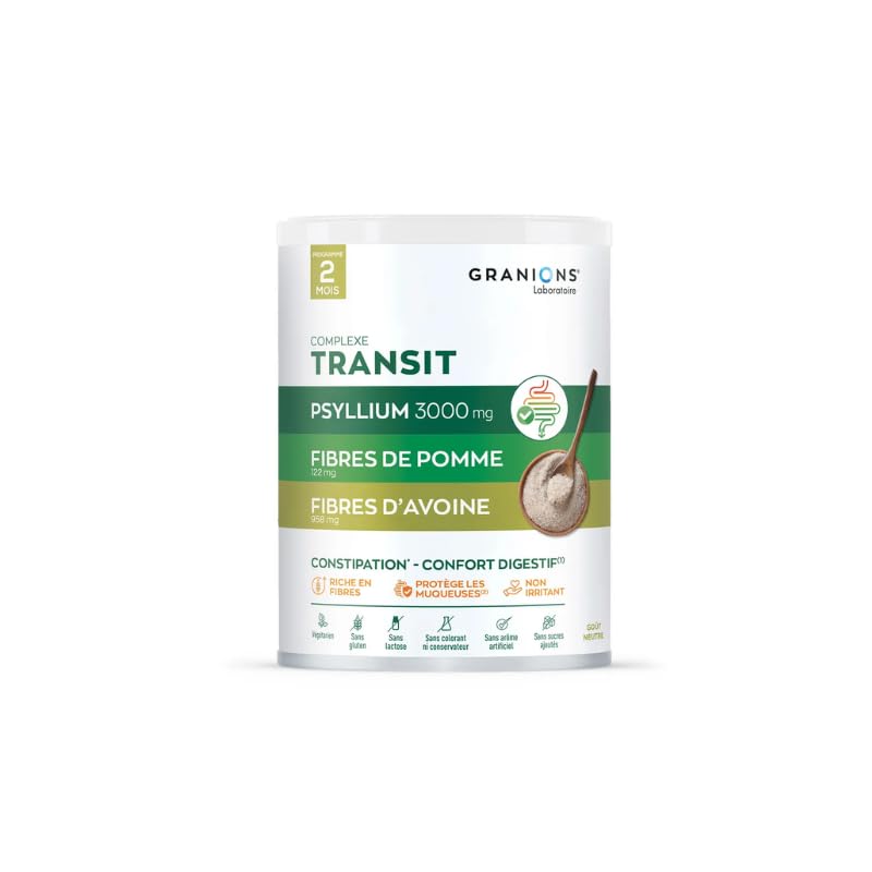 Psyllium Husk Powder – Digestive Fiber Supplement for Gut Health | Vegan, Sugar-Free, Unflavored | 60 Serves