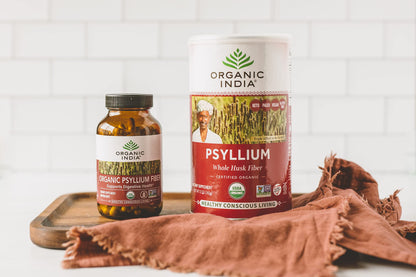 Organic India Psyllium Husk Powder - Fiber Supplement for Digestion (12 oz, Pack of 1)