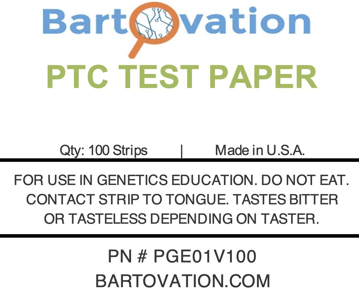 PTC Test Paper for Genetic Taste Testing – 100 Strips