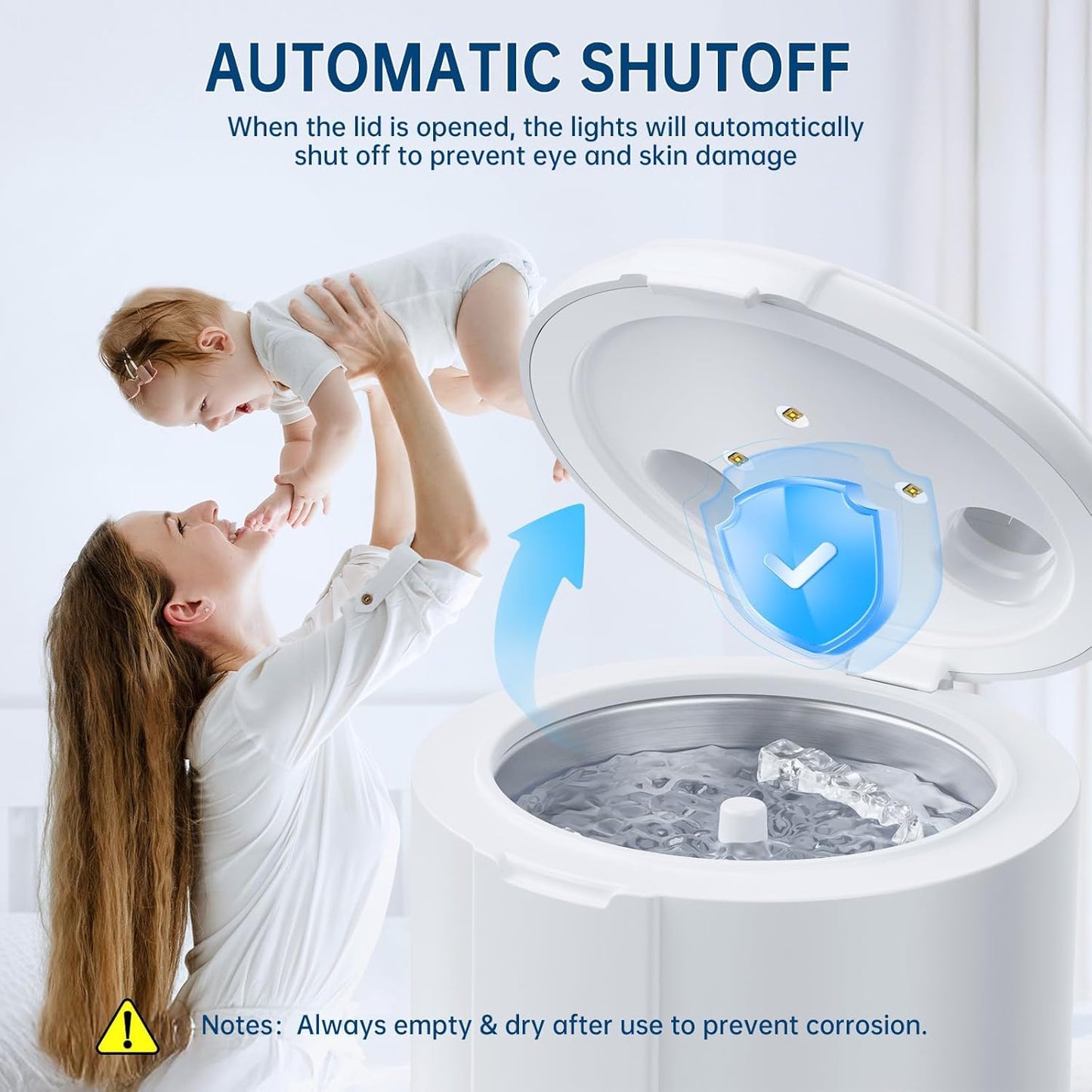 45kHz Ultrasonic Retainer Cleaner – 200ml, 3 Modes, Dentures & Aligners | PUFTEM