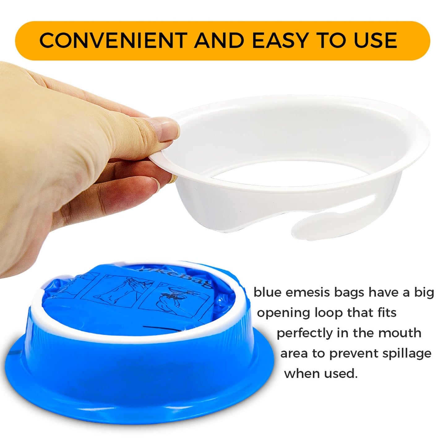 PukeBag Vomit Bags – 40 Pack Disposable Barf Bags for Travel, Car Sickness & Nausea