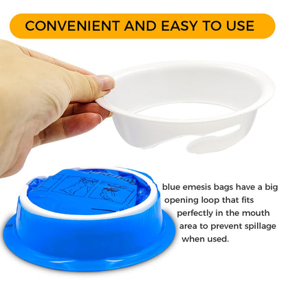 PukeBag Vomit Bags – 40 Pack Disposable Barf Bags for Travel, Car Sickness & Nausea