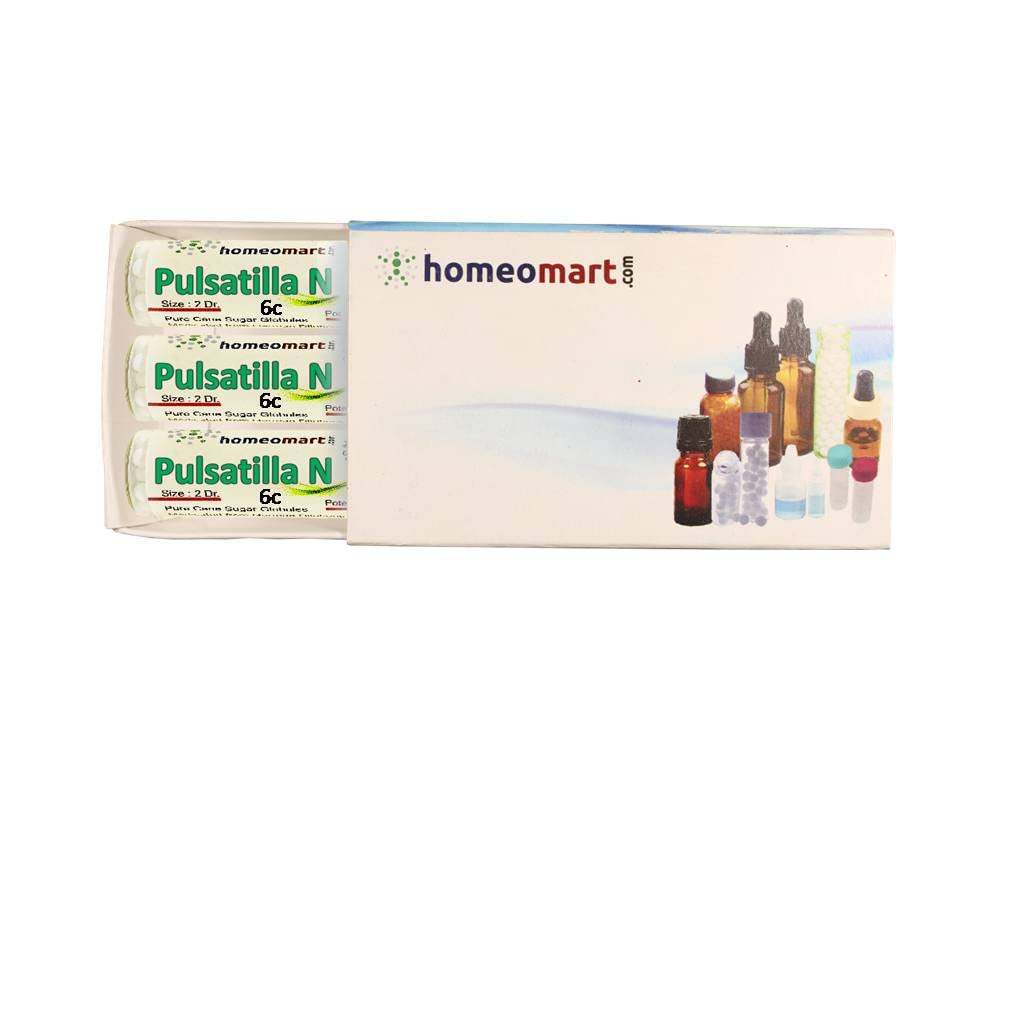 homeomart.com Pulsatilla Homeopathy Pellets (Pills) in 30C Potency, Pack of 3