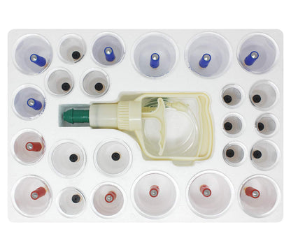 EverOne Biomagnetic Chinese Cupping Therapy Set - 24 Vacuum Suction Cups | Hijama