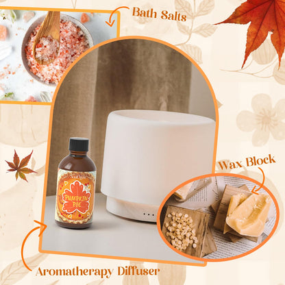 SoulOrigin Pumpkin Pie Essential Oil 120ml – Cozy Fall Fragrance for Diffusers & DIY
